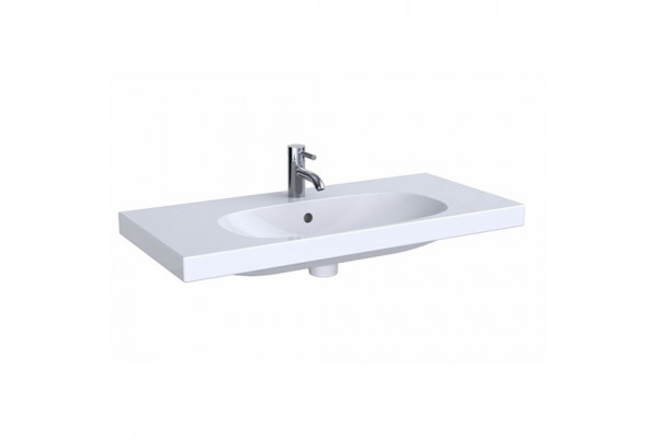500.633.01.2 Geberit Acanto Раковина Compact, 900 x 420 мм, с отв. под смеситель, с переливом