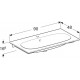 Встраиваемая раковина Geberit Acanto Slim 90x48 500.642.01.2