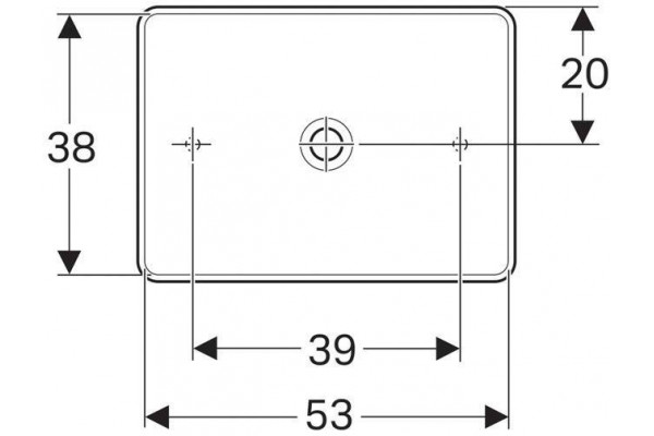 Раковина накладная Geberit VariForm 55x40 500.779.01.2