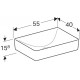 Раковина накладная Geberit VariForm 55x40 500.779.01.2