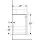 122100000+869103000 Renova Nr.1 Plan Раковина мебельная, с отв., с переливом 1000x480 мм + шкафчик 926*586*438, натуральный дуб