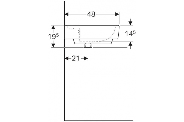 122100000+869103000 Renova Nr.1 Plan Раковина мебельная, с отв., с переливом 1000x480 мм + шкафчик 926*586*438, натуральный дуб