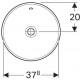 Раковина Geberit VariForm 40x40 500.700.01.2