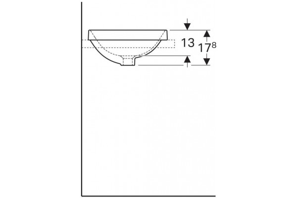 Раковина Geberit VariForm 40x40 500.700.01.2