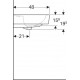 Раковина накладная Geberit Renova Nr. 1 Plan 65x48 225165