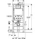 Инсталляция для унитаза Geberit Duofix Delta 458.124.21.5 клавиша смыва Delta 25