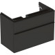 500.354.JK.1 Geberit Smyle Square Шкафчик под раковину с двумя выдвижными ящиками, для раковины 90 см, высота 61.7 см, темно-серый матовый