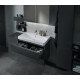 500.354.JK.1 Geberit Smyle Square Шкафчик под раковину с двумя выдвижными ящиками, для раковины 90 см, высота 61.7 см, темно-серый матовый