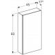 Шкаф-пенал для ванной Geberit Acanto 45x82 500.639.01.2 белый