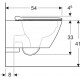 Унитаз подвесной Geberit Smyle Square 500.685.01.1
