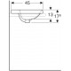 Раковина встраиваемая Geberit VariForm 55x45 500.720.01.2