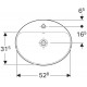 Раковина встраиваемая Geberit VariForm 55x45 500.720.01.2