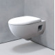 Комплект из подвесного безободкового унитаза Geberit Renova T54 Rimfree (203070) c сиденьем и быстросъемной крышкой с микролифтом 500.800.00.1