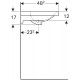 Встраиваемая раковина Geberit Acanto 60x48 500.620.01.2