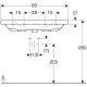 Встраиваемая раковина Geberit Acanto 90x48 500.623.01.2