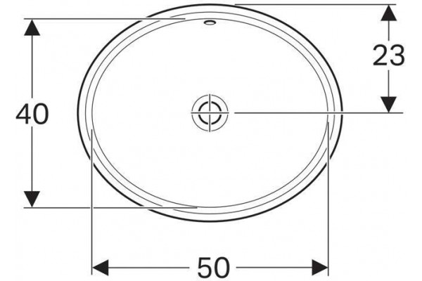 Раковина встраиваемая Geberit VariForm 56x46 500.752.01.2