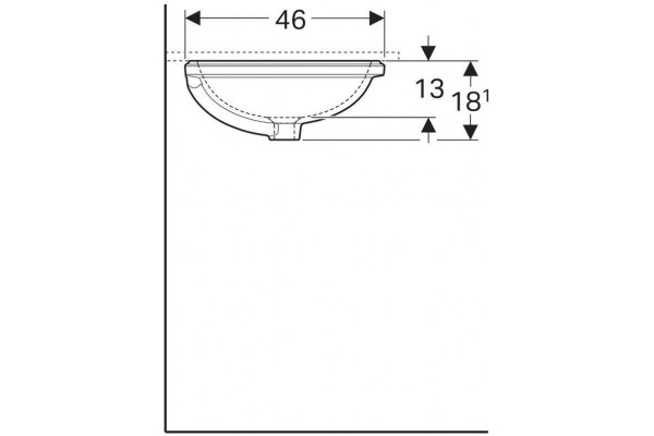 Раковина Geberit VariForm 61x46 500.756.01.2
