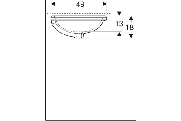 Раковина Geberit VariForm 61x46 500.758.01.2
