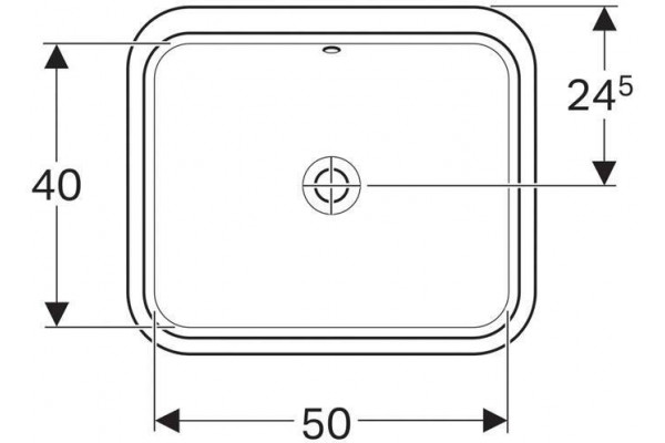 Раковина встраиваемая Geberit VariForm 58x49 500.764.01.2