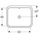 Раковина встраиваемая Geberit VariForm 58x49 500.764.01.2