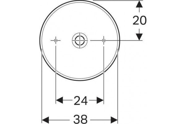 Раковина накладная Geberit VariForm 40x40 500.768.01.2