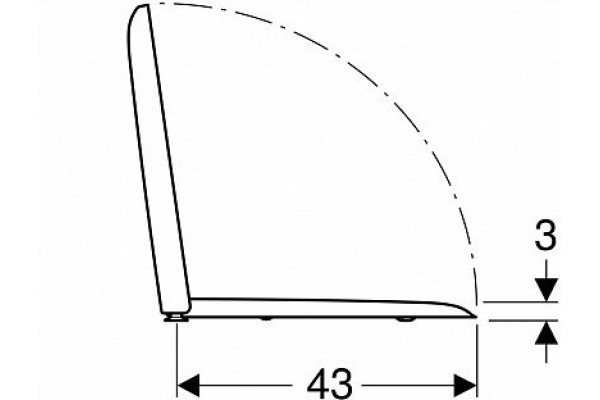 Сиденье для унитаза Geberit iCon Square 500.837.01.1