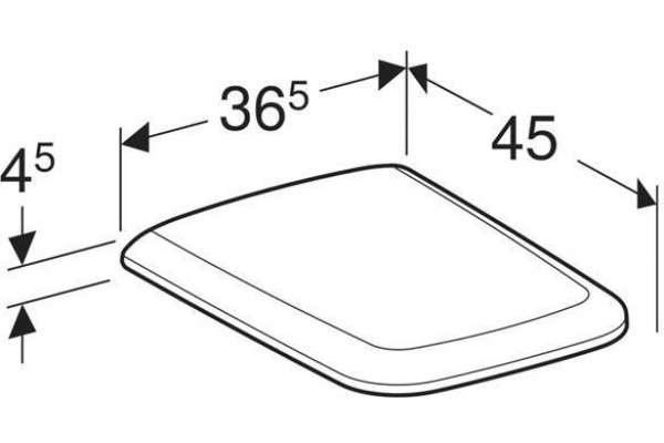 Сиденье для унитаза Geberit iCon Square 500.837.01.1