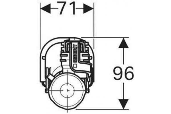Сливной механизм бачка GEBERIT Impuls Basic 230 136.909.21.2