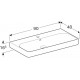 Раковина Geberit Smyle Square 90x48 500.251.01.1