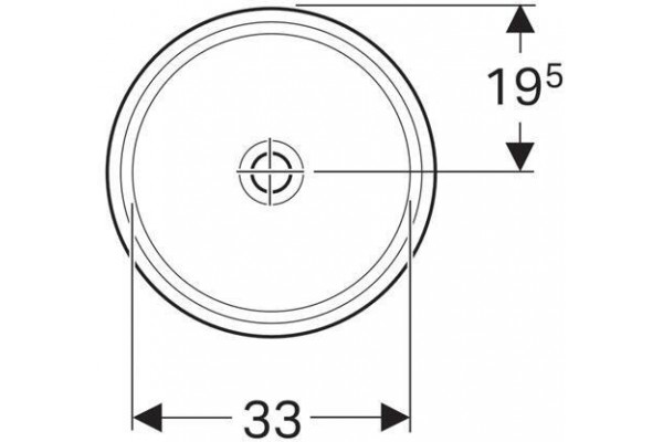 Раковина Geberit VariForm 39 500.746.01.2