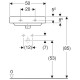 500.256.01.1 Geberit Smyle Раковина 50х41 см, с отв. под смеситель, с отв. перелива