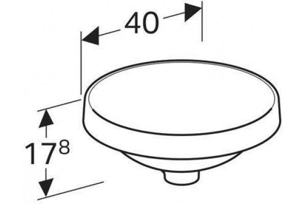 Раковина Geberit VariForm 40 500.702.01.2