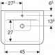 Раковина накладная Geberit Renova Nr. 1 Plan 55x44 225155