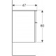 Шкаф навесной Geberit Smyle Square 45x60 500.357.JR.1 пекан