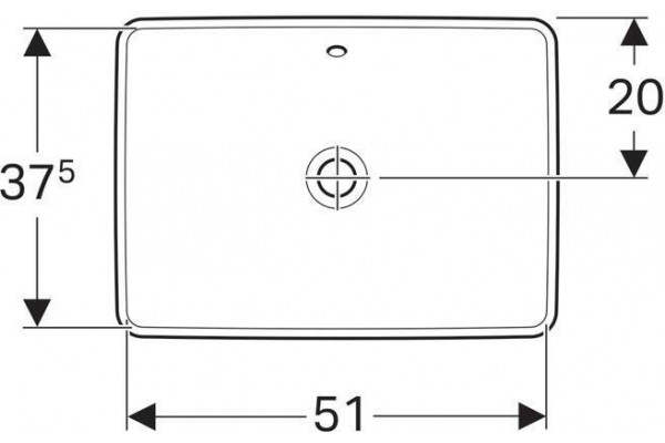 Раковина встраиваемая Geberit VariForm 55x40 500.736.01.2