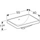 Раковина встраиваемая Geberit VariForm 55x40 500.736.01.2