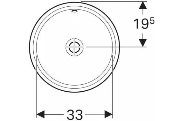 Раковина встраиваемая Geberit VariForm 39x39 500.744.01.2