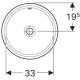 Раковина встраиваемая Geberit VariForm 39x39 500.744.01.2