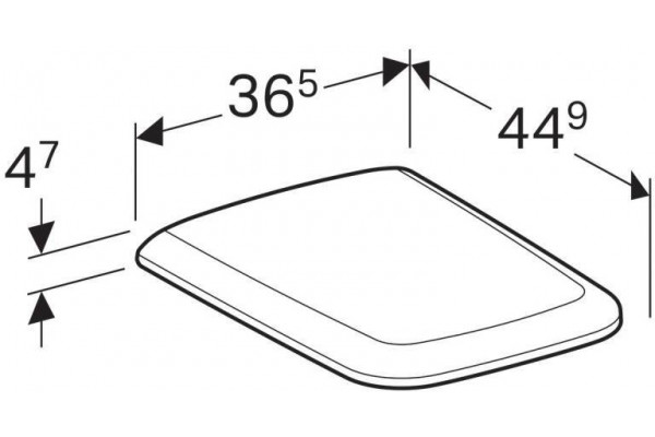 Крышка-сиденье Geberit iCon 571910000 с микролифтом