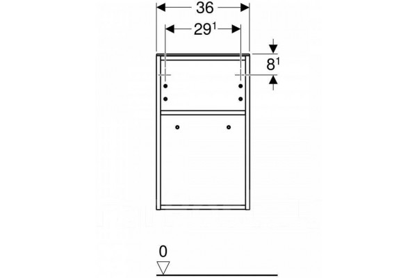 Шкаф Geberit Smyle Square 500.358.JR.1 пекан