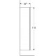Шкаф-пенал для ванной Geberit Smyle Square 36x118 500.361.JR.1 пекан