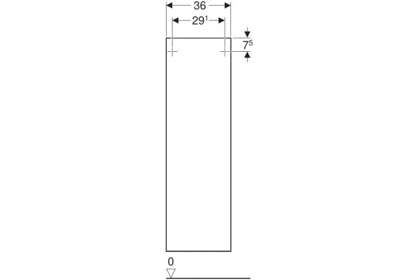 Шкаф-пенал для ванной Geberit Smyle Square 36x118 500.361.JR.1 пекан
