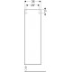 Шкаф-пенал для ванной Geberit Smyle Square 36x118 500.361.JR.1 пекан