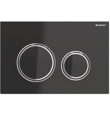 Смывная клавиша GEBERIT Sigma 21 115.884.SJ.1 (стекло черное, глянцевый хром)