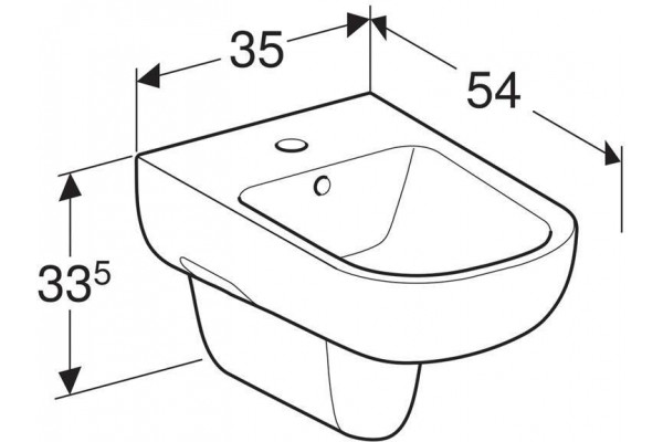 Биде подвесное Geberit Smyle 500.216.01.1