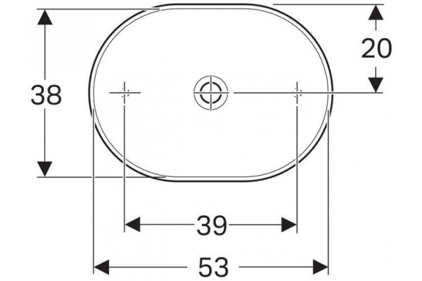 Раковина накладная Geberit VariForm 55x40 500.774.01.2