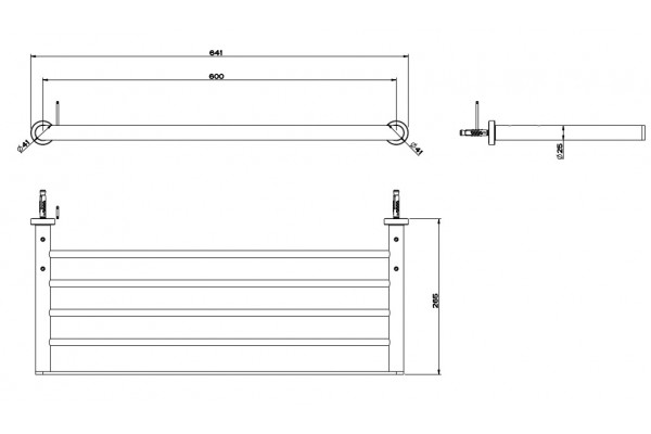 Полка для полотенец Gessi Emporio 38950-299