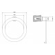 Полотенцедержатель кольцо Gessi Emporio 38909-299