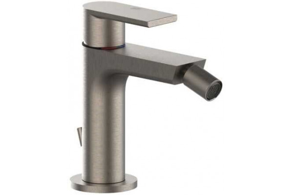 Gessi Emporio Via manzoni Смеситель для биде, на 1 отв, с донным клапаном, цвет: Finox Brushed Nickel