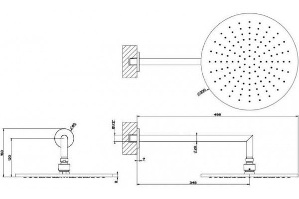 Верхний душ Gessi Shower 47372-031
